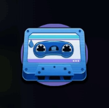 Символ синей кассеты